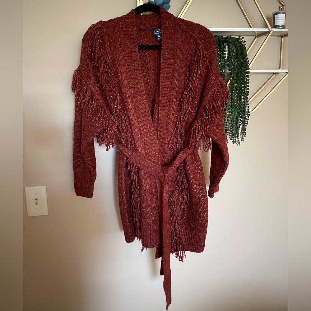Fringe duster cardigan